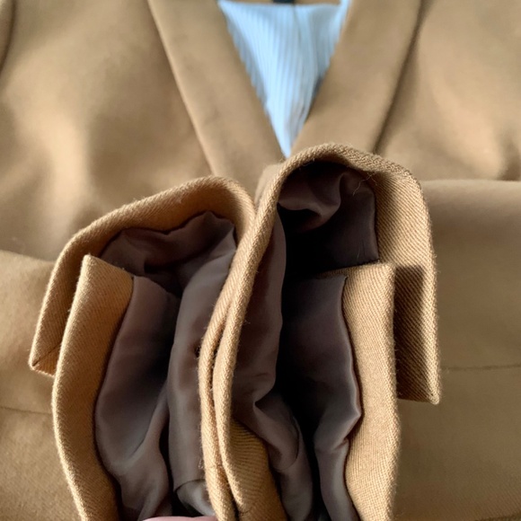 J. Crew Parke Wool Lined Blazer, Tan/Carmel Size 12 - Picture 8 of 10